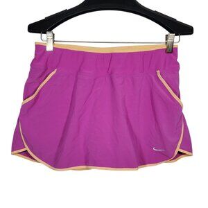 Nike Running Skort Skirt Women's M Pink Orange Dri-Fit Golf Tennis Pickleball